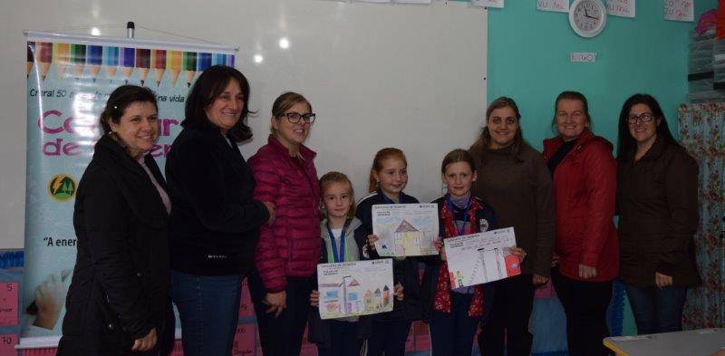 Alunos premiados - escola municipal Floriano Peixoto