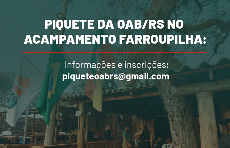 Piquete da OAB/RS no Acampamento Farroupilha recebe a advocacia gaúcha