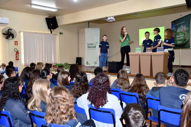 Certel - Alunos da EMEF Bela Vista, participaram de dinâmica, Arroio do Meio