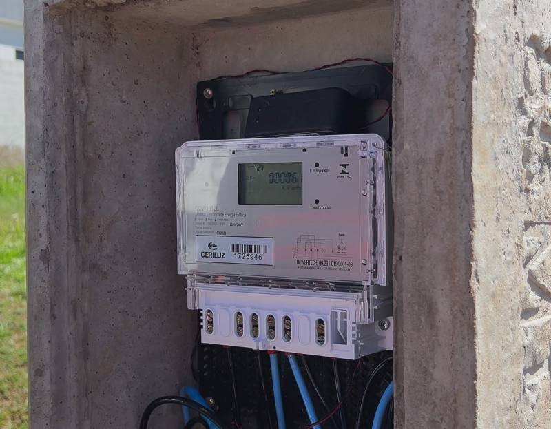 Medição inteligente instalada