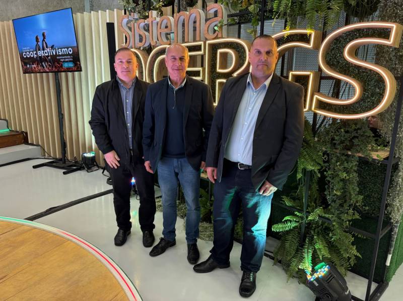 Sander, assessor  vice Paulo e presidente Jairton, da Coopernorte
