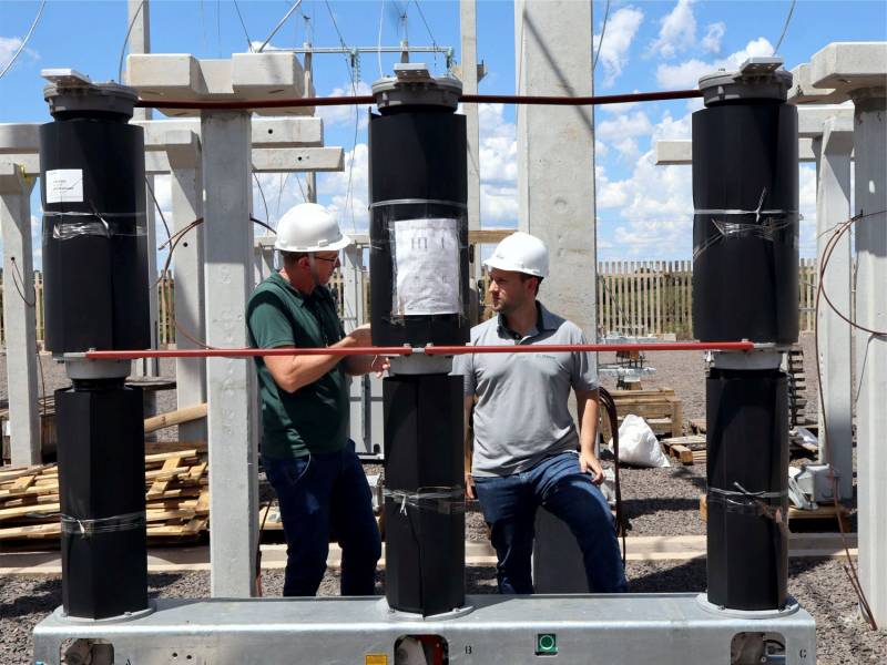 Presidente Guilherme acompanha os trabalhos na subesta��o