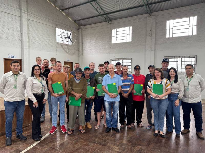 Comunidade da Linha Brasil, em Paverama, beneficiada